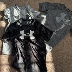 Under Armour Kids' Tees - Black, Gray, White